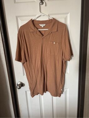 Autograph Men's Short-Sleeve Polo in Rust Brown